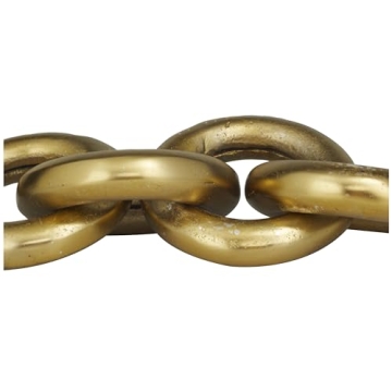 Deco 79 Gold Aluminum Chain Sculpture for Modern Homes