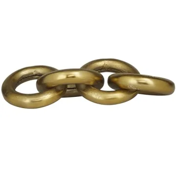 Deco 79 Gold Aluminum Chain Sculpture for Modern Homes