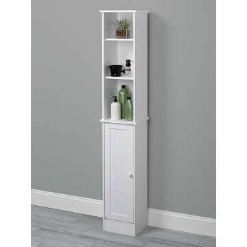 Zenna Home Cottage Linen Tower - 5-Tier Storage