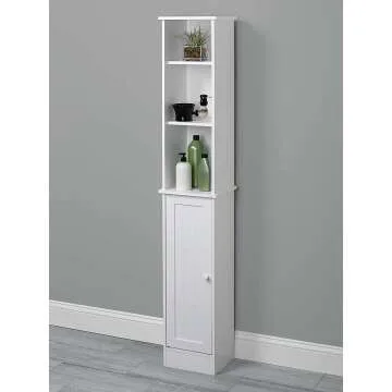 Zenna Home Cottage Linen Tower - 5-Tier Storage