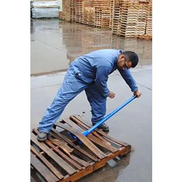 Vestil SKB-DLX Deluxe Steel Pallet Buster with Handle, 41",blue