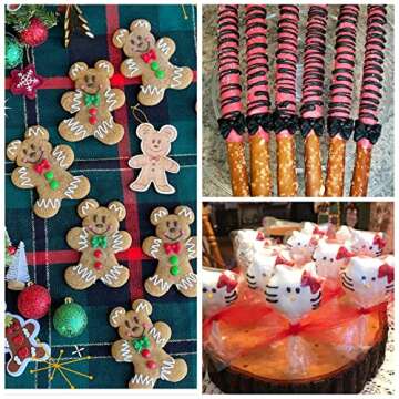 YunKo W0770 8 Mini Bows Silicone Fondant Molds Sugar Candy Cake Pop Bow Craft Molds DIY Cake Decorating