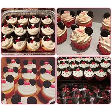 YunKo W0770 8 Mini Bows Silicone Fondant Molds Sugar Candy Cake Pop Bow Craft Molds DIY Cake Decorating