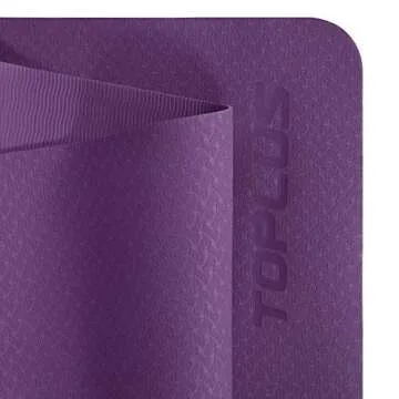 TOPLUS Yoga Mat, Fitness & Exercise Mat - Classic 4mm Thick Eco Friendly Non Slip Workout Mat with Carrying Strap for Yoga, Pilates, Gym and Floor Workouts