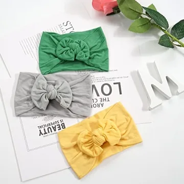 CÉLLOT Super Stretchy Knot Headbands for Baby Girls