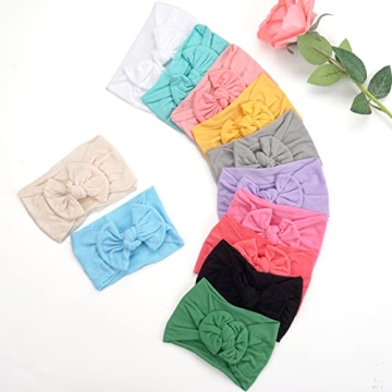 CÉLLOT Super Stretchy Knot Headbands for Baby Girls