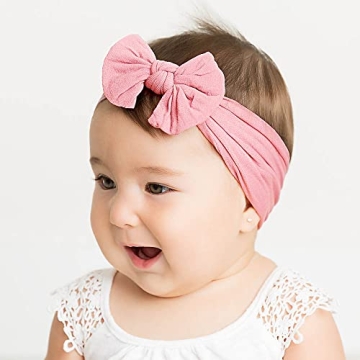 CÉLLOT Super Stretchy Knot Headbands for Baby Girls