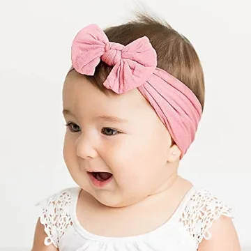 CÉLLOT Super Stretchy Knot Headbands for Baby Girls