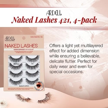Natural-Looking Ardell Naked Strip Lashes 421 – 4 Pairs