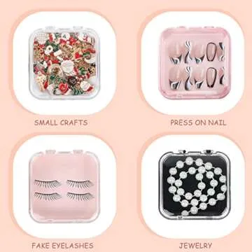 20pcs Press On Nail Packaging Boxes with 60pcs Double Sided Adhesive Nail Tape Acrylic Press On Nail Storage Box in 4 Colors Artificial Nail Display Box for Press on Nail Business Nail Art Nail Salon