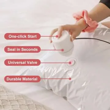 VMstr Travel Vacuum Storage Bags & Electric Pump