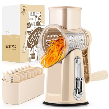SUSTEAS Rotary Cheese Grater - Efficient Kitchen Tool