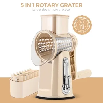SUSTEAS Rotary Cheese Grater - Efficient Kitchen Tool