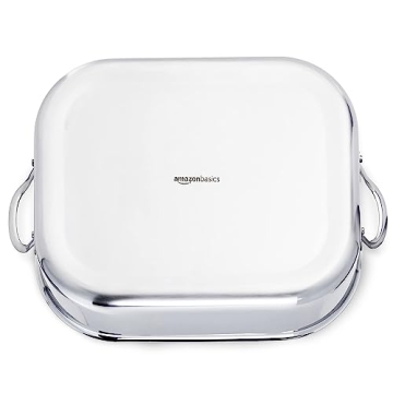 Durable Stainless Steel Roasting Pan with V-Rack