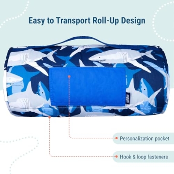 Wildkin Nap Mat with Pillow for Kids - Travel Friendly
