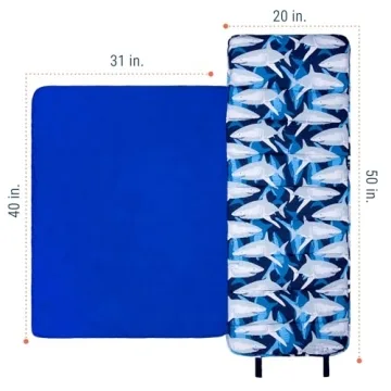 Wildkin Nap Mat with Pillow for Kids - Travel Friendly