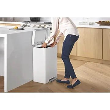 KOHLER 13 Gallon Kitchen Step Trash Can with Soft Close