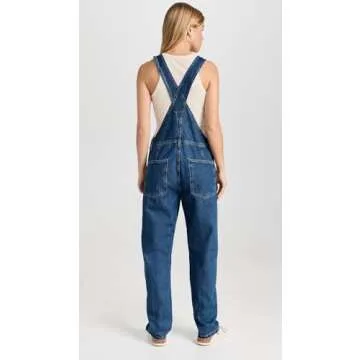 Free People Women's Ziggy Denim Overall, Sapphire Blue