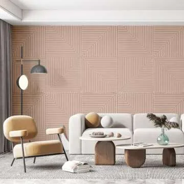 Art3d 6-Pack Self-Adhesive Acoustic Wall Panels for Home Décor