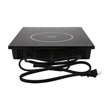 Rosewill Induction Cooker 1800 Watt, 5 Pre-Programmed Induction Cooktop, Electric Burner with Stainless Steel Pot 10" 3.5 QT 18-8, RHAI-15001