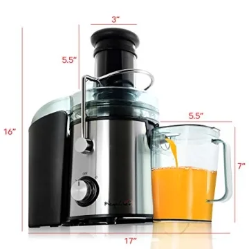 MegaChef Juice Extractor with Dual Speed and Stainless Steel