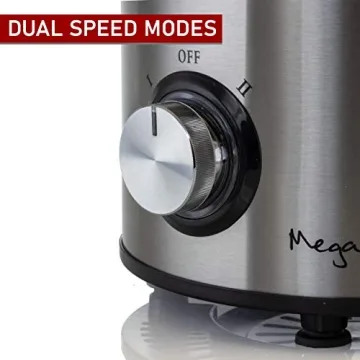 MegaChef Juice Extractor with Dual Speed and Stainless Steel