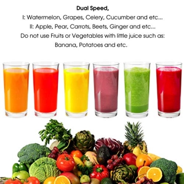 MegaChef Juice Extractor with Dual Speed and Stainless Steel