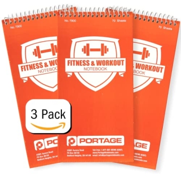 Portage Fitness & Workout Notebook - Perfect for Tracking Workouts & Nutrition