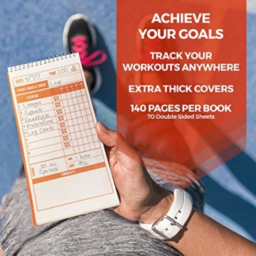 Compact Portage Fitness & Workout Notebook for All