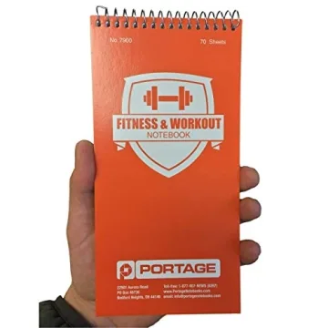 Compact Portage Fitness & Workout Notebook for All