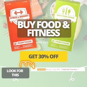 Compact Portage Fitness & Workout Notebook for All