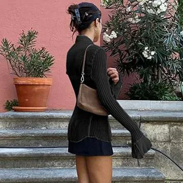 Women's Y2k Button Down T-Shirt Blouses for Casual Fun