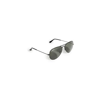 Ray-Ban RB3025 Classic Aviator Sunglasses, Black/Polarized