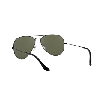 Ray-Ban RB3025 Classic Aviator Sunglasses, Black/Polarized
