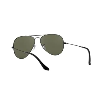 Ray-Ban RB3025 Classic Aviator Sunglasses, Black/Polarized