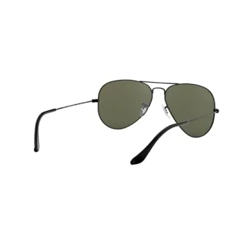 Ray-Ban RB3025 Classic Aviator Sunglasses, Black/Polarized
