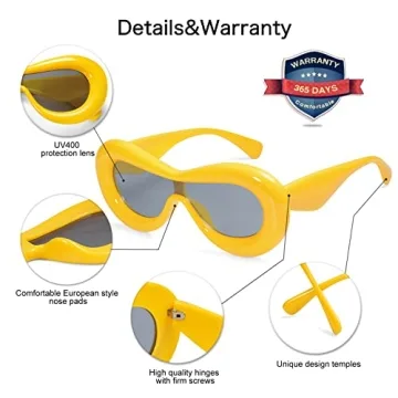 VANLINKER Inflatable Trendy Sunglasses UV400 Unisex Shades