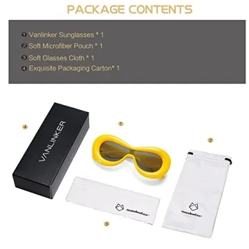 VANLINKER Inflatable Trendy Sunglasses UV400 Unisex Shades