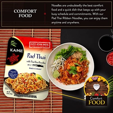 KA-ME Quick Thai Rice Noodles Meal Kit, Pack of 6