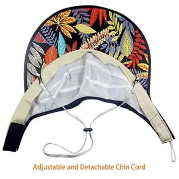 HINDAWI Sun Hat Sun Hats for Women Wide Brim UV Protection Summer Beach Packable Visor Black