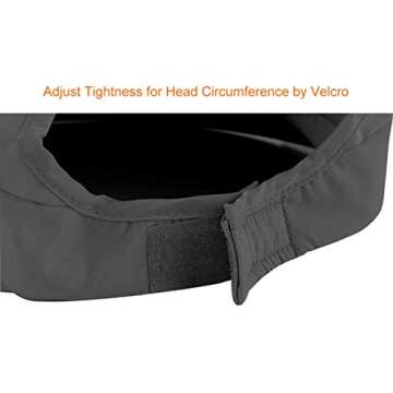 HINDAWI Sun Hat Sun Hats for Women Wide Brim UV Protection Summer Beach Packable Visor Black