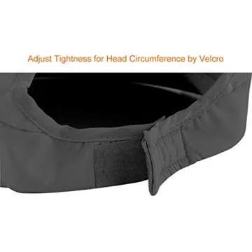 HINDAWI Sun Hat Sun Hats for Women Wide Brim UV Protection Summer Beach Packable Visor Black