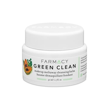 Farmacy Makeup Remover Cleansing Balm - Green Clean Waterproof Makeup Remover + Oil Based Cleanser -...