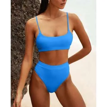 MELYUM Stylish High Waisted Bikini Swimwear for Women