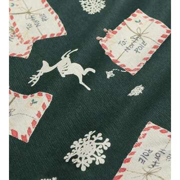 Burt's Bees Baby Family Christmas Pajamas Matching Sets - Organic Cotton PJs for Kids, Toddlers, Women, Adults