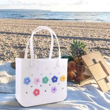 WORBSS 7pcs Kawaii Rubber Charms for Beach Bags