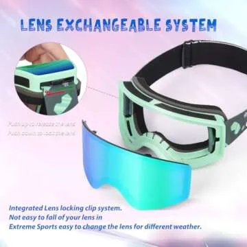 EXP VISION Kids Ski Goggles - Anti-Fog UV Protection