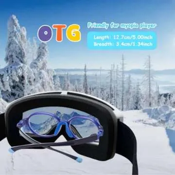 EXP VISION Kids Ski Goggles - Anti-Fog UV Protection