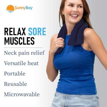 SunnyBay Microwave Heating Pad for Neck and Shoulders