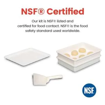 DoughMate® Artisan Dough Proofing Box Kit – NSF Certified, Made in USA Durable, Stackable Pizza D...